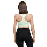 Women's Longline Light Green Sports Bra