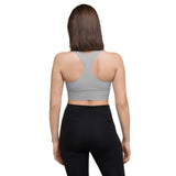 Women's Grey Longline Sports Bra