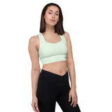 Women's Longline Light Green Sports Bra