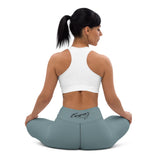 Women's Blue Grey Yoga Leggings