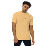 Men's Embroidered Premium Heavyweight T-shirt