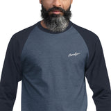 Men's 3/4 Sleeve Embroidered Classic Raglan Shirt