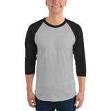 Men's 3/4 Sleeve Embroidered Raglan Shirt