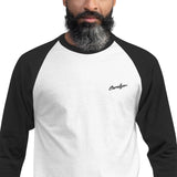 Men's 3/4 Sleeve Embroidered Classic Raglan Shirt