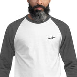 Men's 3/4 Sleeve Embroidered Classic Raglan Shirt