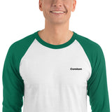 Men's 3/4 Sleeve Embroidered Classic Raglan Shirt