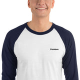 Men's 3/4 Sleeve Embroidered Classic Raglan Shirt