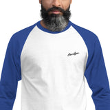 Men's 3/4 Sleeve Embroidered Classic Raglan Shirt