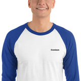 Men's 3/4 Sleeve Embroidered Classic Raglan Shirt