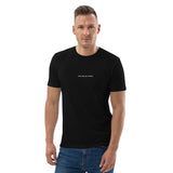 Men's Embroidered 'One day at a time' Organic Cotton T-shirt