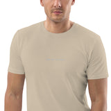 Men's Embroidered 'One day at a time' Organic Cotton T-shirt