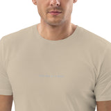 Men's Embroidered 'One day at a time' Organic Cotton T-shirt