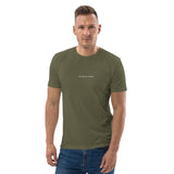 Men's Embroidered 'One day at a time' Organic Cotton T-shirt