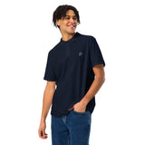 Men's Embroidered Pique Polo T-shirt