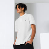 Men's Embroidered Pique Polo T-shirt