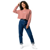 Women's Rose Crop Sweatshirt